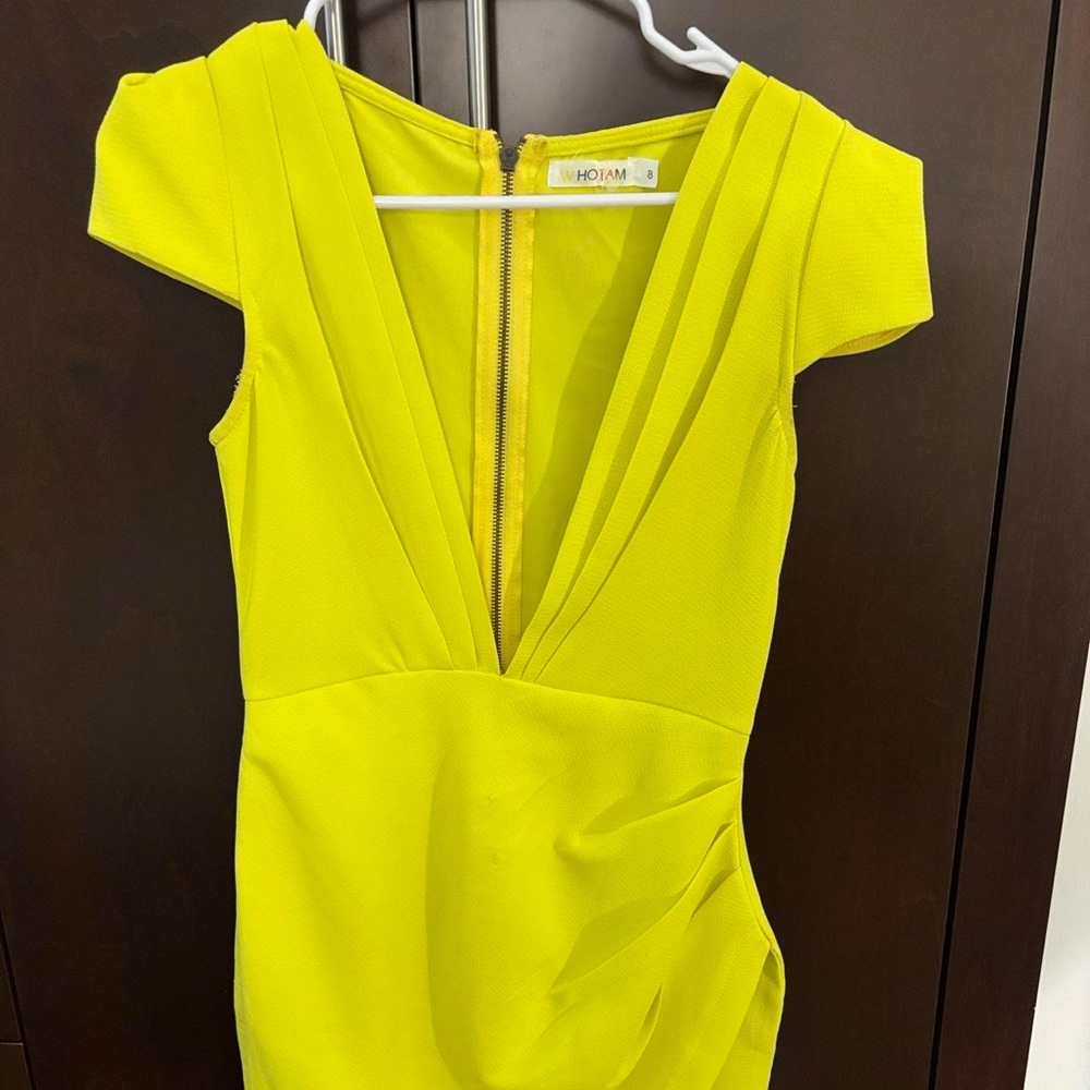 DEEP V MINI DRESS